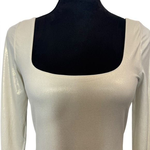 Lululemon Wundermost Square-Neck Long Sleeve Bodysuit Shine - Picture 2 of 9